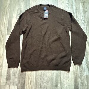 Banana Republic XXL Textured Double Knit
Crew Sweater - Brown casual sweater